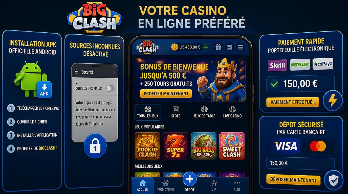 interface d’installation sécurisée APK Android + paiement rapide